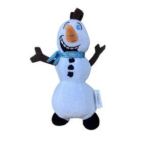13" Nanco Snowman Stuffed Animal Plush Snow Winter Scarf Carrot Nose Blue Eyes